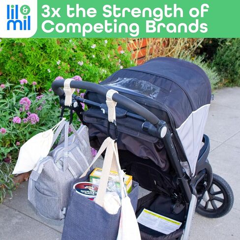 Lil & Mil Stroller Saver & Helper Hook - Safety Leash for Strollers with Stroller Hook, Perfect for Jogging and Hilly Walks, Universal Fit, Durable & Comfortable - Upgrade Your Stroller Safety Today! in Kuwait