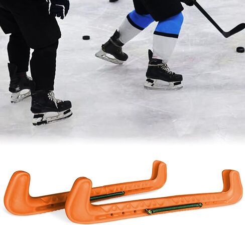 2PCS Hard Adjustable Ice Skate Guards Protective Hockey Skating Blade Walking Covers Skate Protector for Figure Skating Soft Skate Blade Covers (Rose Pink) in Saudi Arabia