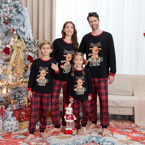 Christmas Family Pajamas Matching Sets, Matching Christmas Pjs For Family and Dog, Holidays Jammies Family Pjs Set in Saudi Arabia
