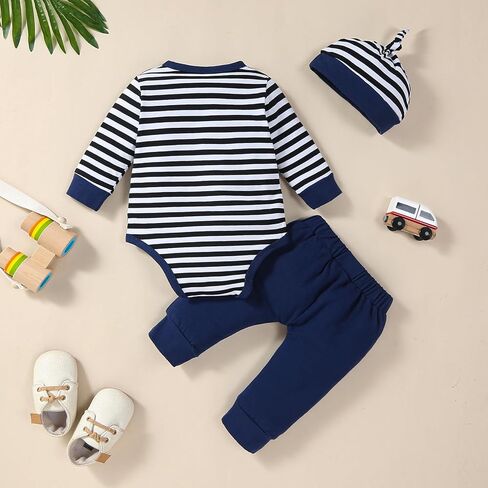 VINUOKER Preemie Newborn Baby Boy Clothes Infant boy Outfit Baby boy Little Gentlemen Outfits in Kuwait
