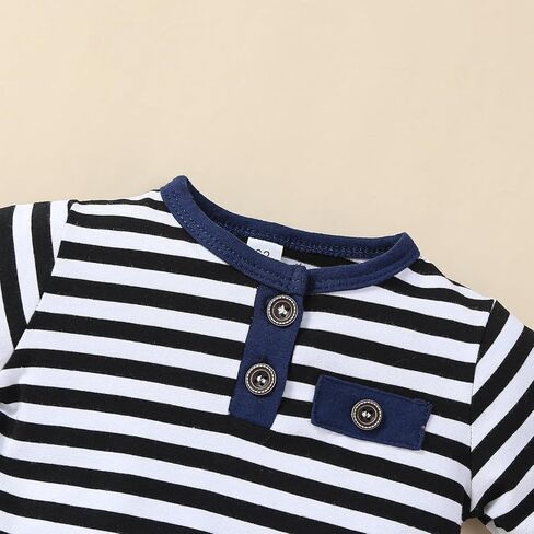 VINUOKER Preemie Newborn Baby Boy Clothes Infant boy Outfit Baby boy Little Gentlemen Outfits in Kuwait