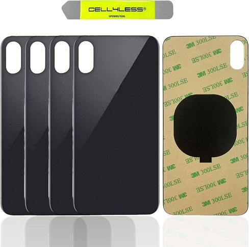 CELL4LESS Back Glass Replacement Compatible with and for The iPhone Xs MAX NO Logo (Silver) in Saudi Arabia
