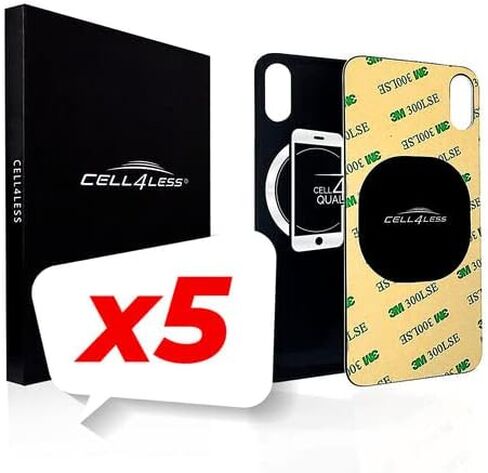 CELL4LESS Back Glass Replacement Compatible with and for The iPhone Xs MAX NO Logo (Silver) in Saudi Arabia
