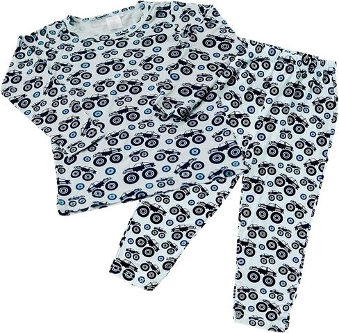 Toddler Pajamas Soft Baby Pajamas 2 Piece Sleepwear Set Toddler PJs, Viscose from bamboo (2t-5t) in Saudi Arabia