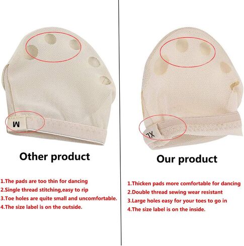 أحذية رقص نصف نعل باليه للرقص الغنائي وسادات للقدم ملابس داخلية للرقص المعاصر للبطن للنساء والفتيات والأطفال in Kuwait