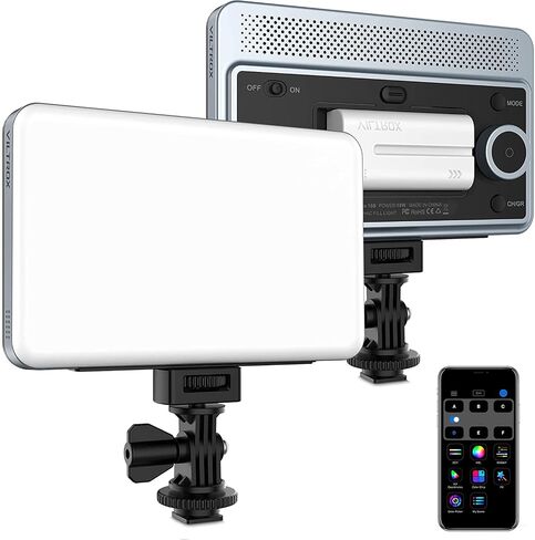 VILTROX 18W 2800K-6800K CRI 95+ On Camera LED Panel Video Light, 1800LUM Smartphone Control LED Key Light, Dimmable Photography Fill-in Lamp 10 Lighting Effects for Photography YouTube Tiktok in Saudi Arabia