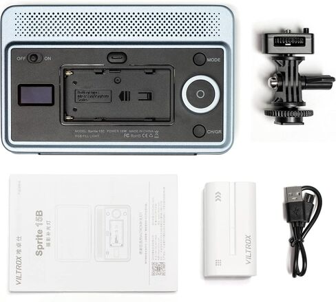 VILTROX 18W 2800K-6800K CRI 95+ On Camera LED Panel Video Light, 1800LUM Smartphone Control LED Key Light, Dimmable Photography Fill-in Lamp 10 Lighting Effects for Photography YouTube Tiktok in Saudi Arabia
