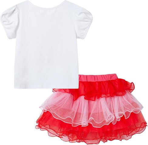Mud Kingdom Little Girls Birthday Outfit Embroidered T-Shirt and Tutu Skirt Set with Unicorn Headband in Saudi Arabia