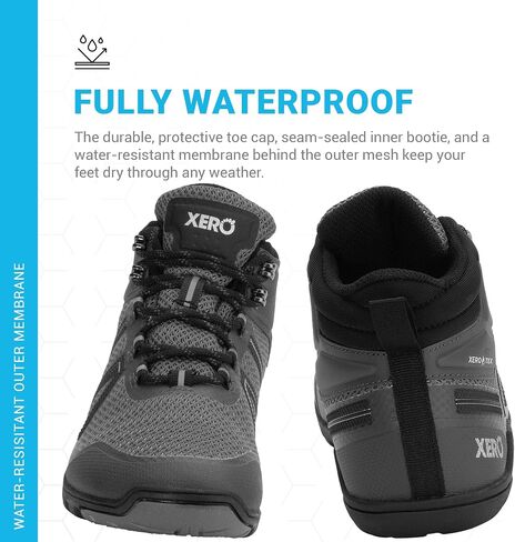 Xero Shoes Barefoot Hiking Shoes for Women | Xcursion Fusion Waterproof Hiking Boots | Zero Drop Shoes for Women, Wide Toe Box, Minimalist in Kuwait
