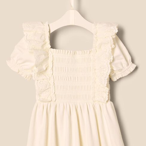 Amazon Essentials x Sofia Grainge Toddlers and Baby Girls' Embroidered Knit Dress in Kuwait