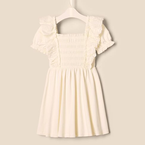 Amazon Essentials x Sofia Grainge Toddlers and Baby Girls' Embroidered Knit Dress in Kuwait