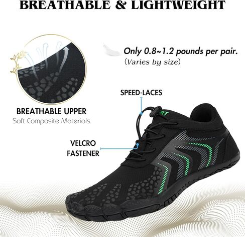 HiGropcore Hike Footwear Barefoot Shoes Womens Mens Minimalist Trail Running Shoes Wide Toe Box Zero Drop Hiking Shoes Lightweight Breathable Sneakers in Kuwait