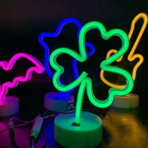 LED Heart Shaped Neon Night Lights Warm White Neon Lamp USB & Battery Powered Hanging Wedding Sign Novelty Indoor Lamps Decor Birthday Party Christmas Party Kids Room Living Room Bedroom or Bar in Saudi Arabia