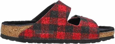صنادل Arizona Shearling للرجال من Birkenstock، صوف أحمر، 13-13.5 للنساء/11-11.5 للرجال in Saudi Arabia