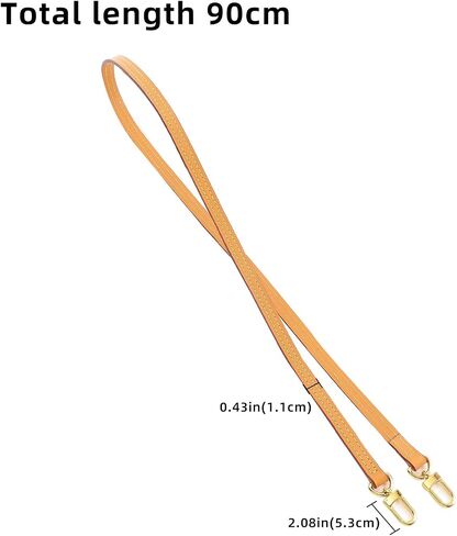 jiesinlov Vachetta Leather Replacement Crossbody Bags Strap Shoulder Straps for Multi Pochette Accessories (Width:0.43in&Length:23.6in Include Double Buckles- Beeswax) in Saudi Arabia