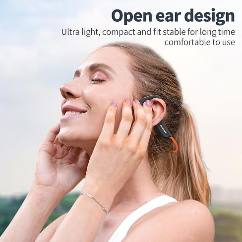 Bone Conduction Headphones,IPX7 Waterproof Wireless Running Earbuds,Open Ear Headphones Bluetooth 5.3 with Mic,10H Playtime for Running,Cycling,Hiking,Gym,Workout. (Gray) in Saudi Arabia