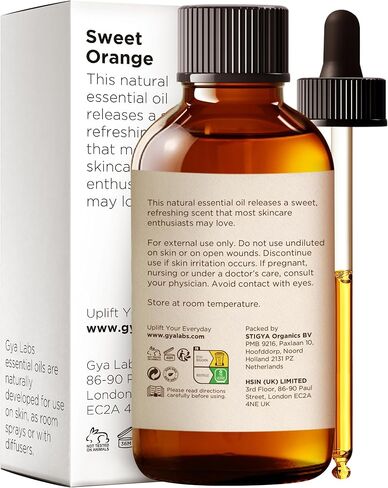 Gya Labs Peppermint Essential Oil for Diffuser & Hair - Huge 4 Fl Oz - 100% Pure Natural Peppermint Mint Oil for Skin, Body - with Herbal Tea, Mint Tea & Mint Caffeine Free Tea in Saudi Arabia