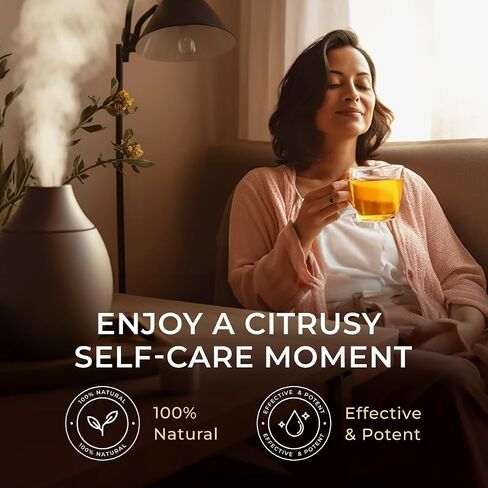 Gya Labs Peppermint Essential Oil for Diffuser & Hair - Huge 4 Fl Oz - 100% Pure Natural Peppermint Mint Oil for Skin, Body - with Herbal Tea, Mint Tea & Mint Caffeine Free Tea in Saudi Arabia