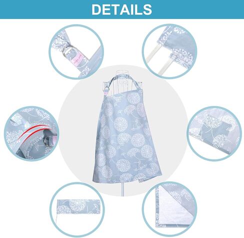 Breastfeeding Nursing Cover,Soft Breathable Cotton Privacy Nursing Apron,Large Size Full Coverage Breast Feeding Infant Wrap in Saudi Arabia