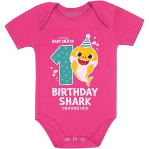 Tstars Baby Shark Shirt Gift for Infant 1st Birthday Girl Boy Outfit Newborn Baby Onsie