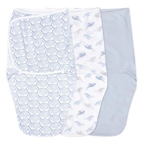 aden + anais Easy Swaddle Wrap, Newborn Wearable Swaddle Blanket, Adjustable Fasteners, 100% Cotton, 3 Pack, 0-3 Months, Desert Sun