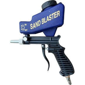 Sand Blaster Gun for Air Compressor, Paint/Rust Remover for Metal, Wood, Cabinet & Glass Etching, 150 PSI Continuous Blasting Media for Aluminum, Sand, and Soda Blaster Jobs, Portable.