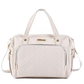 Diaper Bag Tote, Baby Diaper Tote Bag with 13 Pockets, Large Tote Diaper Bag for Mom and Dad, Crossbody Waterproof Diaper Tote (Beige)