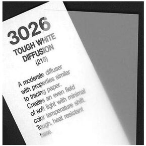 Rosco Cinegel Tough White Diffusion, 20 x 24 inches Sheet of Light Diffusing Material in Kuwait