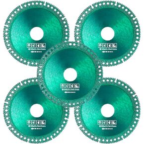 قرص غير قابل للتدمير للمطحنة، 5 قطع قرص غير قابل للتدمير 100 مم، شفرة منشار قطع متعددة الوظائف، شفرة منشار دائرية ماسية رفيعة للغاية لمطحنة الزوايا (الفتحة الداخلية 22.23 مم) in Kuwait