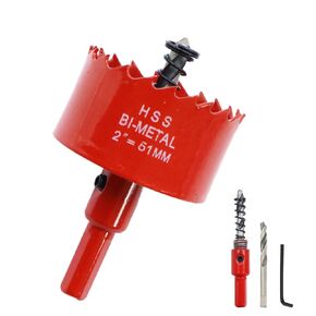 6 1/8 inch & 4 1/8 inch Hole Saw for Recessed Light,6-1/8 & 4-1/8 Hole Saw Dust Bowl for Can Lights,105mm & 155mm Handy Hole Saw Kit Set(6 1/8 & 4 1/8 inch), red