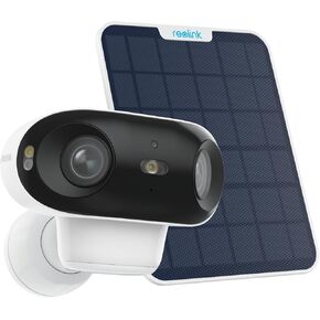 REOLINK 4K Solar Security Cameras Wireless Outdoor, 180° Blindspot-Free View, Spotlight Color Night Vision, Dual-Band Wi-Fi 6, Smart AI Detection, No Extra Fee, Argus 4+ 6W Solar Panel