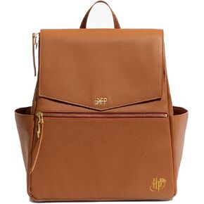 Freshly Picked Classic II Diaper Bag Backpack, Wipeable Vegan Leather Diaper Bag With Changing Pad (Harry Potter V2)
