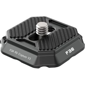 ULANZI FALCAM F38 Camera Quick Release Plate Compatible with PD Capture Camera Clip V3, 38mm Standard Mounting Adapter w 1/4" Screw, Fits for Sony Canon Monopod DSLR Slider (Top Plate Only)