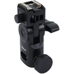 Standard Hot Shoe Mount Flash Bracket Studio Photo Umbrella Holder Support Compatible with Speedlite Flash Light Stand