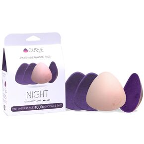 Essential Plus Night - 4 Nursing Pads - Ultra Absorbent - Reusable & Washable Breast Pads - Extra Heavy Leaks - Stay Dry All Night, Eco-Friendly, Say Goodbye to Disposable Pads