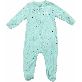 Nike Baby Boy Full Zip Sleep And Play Footed Coveralls (M_F(56J209-E6D)/W, 6 Months)