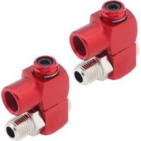 2 Pieces 360 Degree Swivel Air Hose fitting,1/4 Inch NPT No Leakage Hose Pipe Connectors for Air Compressor and Air Tools Adapter Fittings，Adaptation 1/4 Inch MNPT Quick Connect