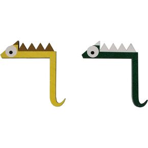 2PCS Wooden Switch Decor Dual-Color Chameleon Wooden Switch Decor (Green & Yellow) Creative Wooden Wall Decoration Suitable For Bathroom And Bedroom Decor Decorative Wall Plate Switch Cover