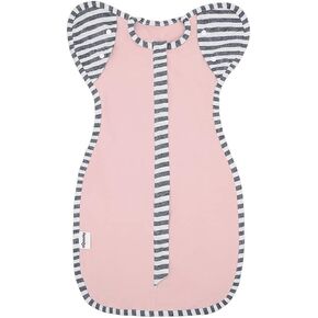 Baby Blanket Sack with Arms Free Design,Transition to Arms Free Wearable for Newborn Girl and Boy,Medium 3-6Months, Grey Color