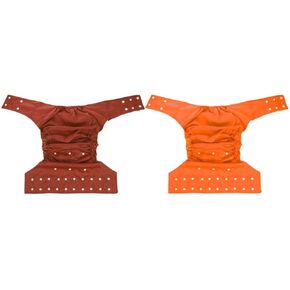 Healvian 2pcs Reusable Elder Diaper,Adult Leakproof Underwear for Women Men,Elderly Washable Nappy,Reusable Disabled Nappy,Washable Underpants Cloth Nappy,Adjustable Cloth Diaper for Adult Care