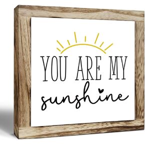 Rustic Wood Sign, Inspirational Decor, You Are My Sunshine Sign, Wooden Plaques Sign Table Decor, Nursery Decor, Desk Decor Art, Boys Girls Kids Room Decor, Positive Home Decor