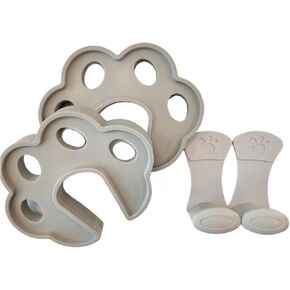 Inaya Door Pinch Guard Silicone with Hook, 2 Pack Finger Protectors for Baby Safety, Sleek Design and No Installation, Baby Proofing Door Finger Guard (Grey)