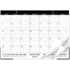 Desk Calendar 2023-2024 - Jul. 2023 - Dec. 2024, 18-Month Desk/Wall Calendar 2023-2024,17" x 12", Thick Paper, Calendar 2023-2024 with Corner Protectors, Ruled Blocks - Ruled Blocks