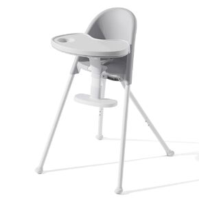 HAN-MM Foldable High Chair, One Click fold,Save Space, Detachable Double Tray, Infant Chair, Car Traveling, 3 in 1 Convertible, 3-Point Harness, Adjustable Footrest, Non-Slip Feet, Adjustable Legs