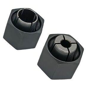 Collet and Nut (1/​​2-inch) 12.7mm and（1/4-inch ） 6.35mm Replace for Dewalt 326286-04 DW6212 DW6214 DW616 DW618 Craftsman Router Hitachi 323-293, Bosch 2610906283