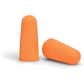 Walker's 32dB NRR Sound Blocking PU Foam Passive Hearing Protection Range Shooting Hunting Work Soft Comfortable Adaptable Orange Earplugs - 50 Pair Bag