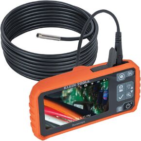 Klein Tools ET19 Wi-Fi Pro Borescope, Inspection Camera, Dual-Lens, 9.8-Foot Armored Gooseneck, Waterproof, 6-LED Lights, for Android and iOS Device