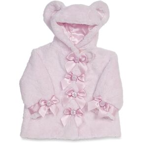 Bearington Baby Pink Huggie Bear Coat (12-24 Months)