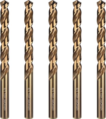 1/8 Inch HSS Twist Drill Bits 10Pcs, HPHOPE 1/8" Jobber Drill Bits Set, Straight Round Shank, Suitable for Drilling in Hard Metal, Stainless Steel, Cast Iron in Kuwait
