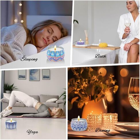 Christmas Scented Candles Gifts for Women, 4-Pack 4.4 Oz Sweet Christmas Candles for Home Scented, Long-Lasting Scented Soy Candles for Mother's Day, Thanksgiving Day, Christmas and New Year. in Saudi Arabia